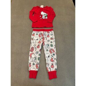 Munki Munki Peanuts Snoopy Holiday Pajamas 18M EUC